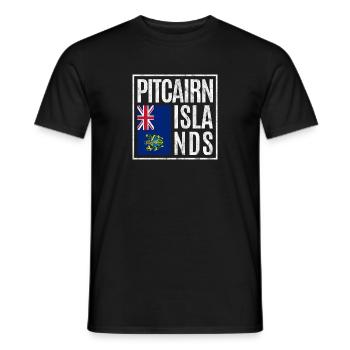 Pitcairninseln - Männer T-Shirt - Schwarz - Vorne - AI Model Male 178 light (178cm)