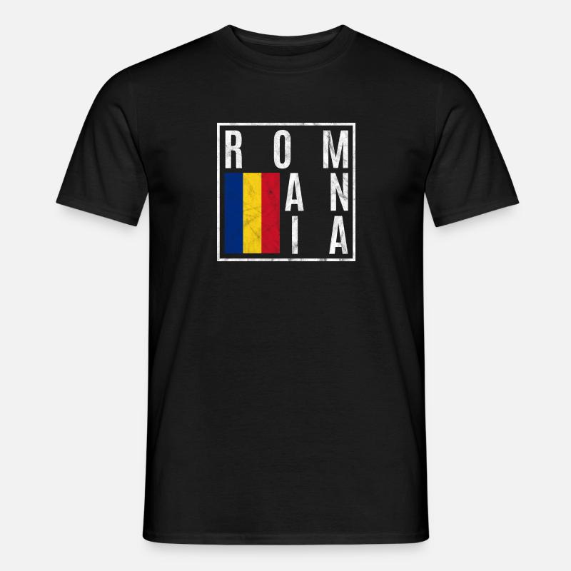 Rumänien - Männer T-Shirt - Schwarz
