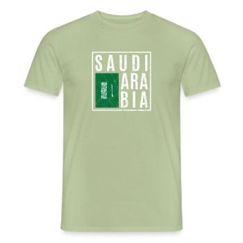 Saudi Arabia - Men's T-Shirt - sage - Front - AI Model Male 178 light (178cm)