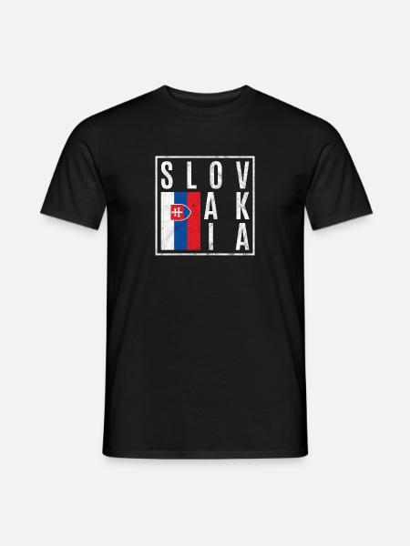Slovakia - Men's T-Shirt - black