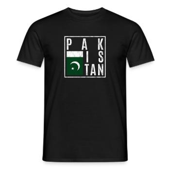 Pakistan - Männer T-Shirt - Schwarz - Vorne - AI Model Male 178 light (178cm)