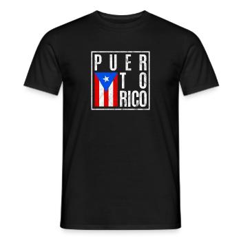 Puerto Rico - Männer T-Shirt - Schwarz - Vorne - AI Model Male 178 light (178cm)