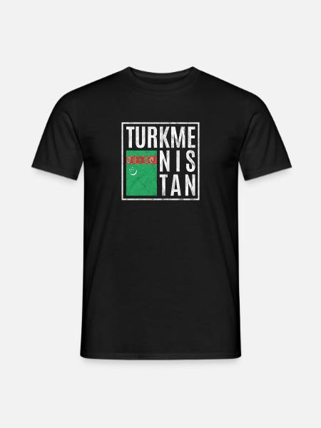 Turkmenistan - Men's T-Shirt - black