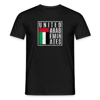 Vereinigte Arabische Emirate - Männer T-Shirt - Schwarz - Vorne - AI Model Male 178 light (178cm)
