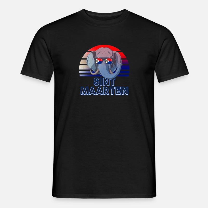 Sint Maarten - Männer T-Shirt - Schwarz