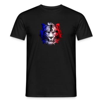 France - T-shirt homme - noir - Devant - AI Model Male 178 light (178cm)