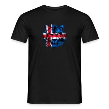 Iceland - Men's T-Shirt - black - Front - AI Model Male 178 light (178cm)