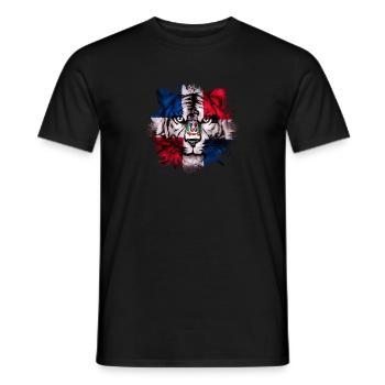République dominicaine - T-shirt homme - noir - Devant - AI Model Male 178 light (178cm)