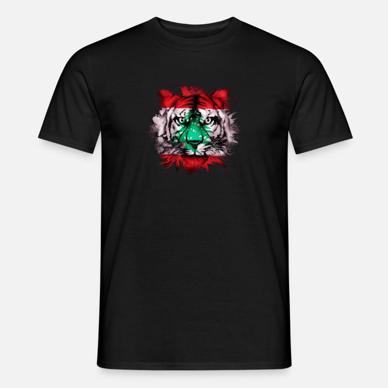 Libanon - Männer T-Shirt - Schwarz
