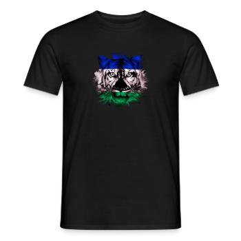 Lesotho - Männer T-Shirt - Schwarz - Vorne - AI Model Male 178 light (178cm)
