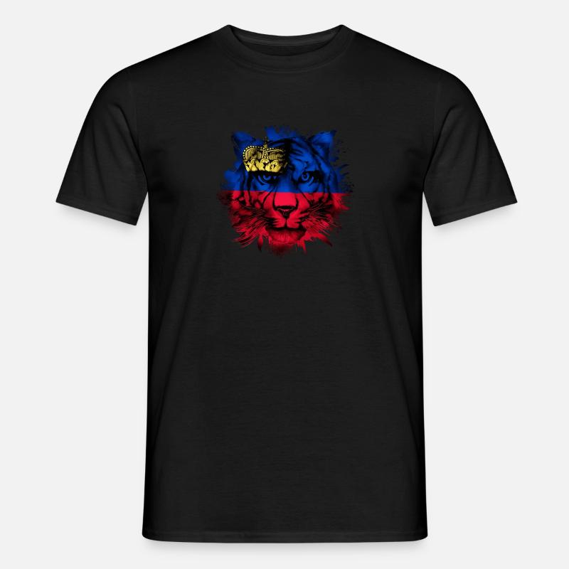 Liechtenstein - Männer T-Shirt - Schwarz
