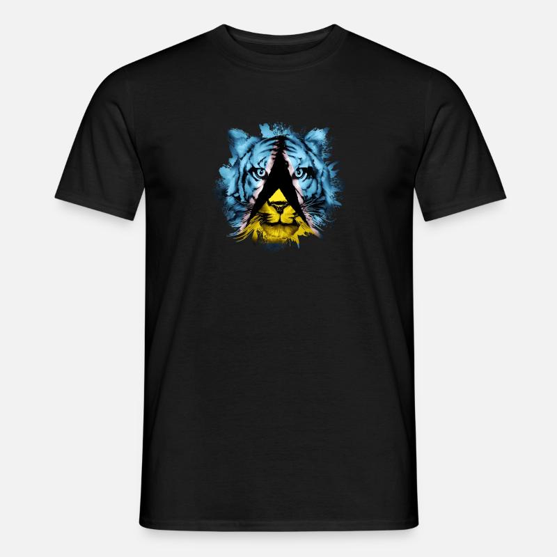 St. Lucia - Männer T-Shirt - Schwarz