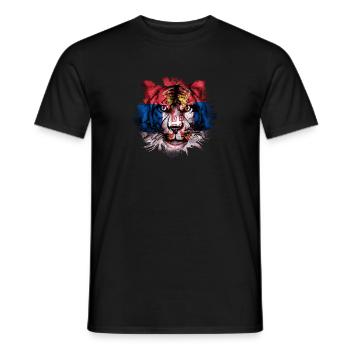 Serbien - Männer T-Shirt - Schwarz - Vorne - AI Model Male 178 light (178cm)