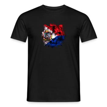 Sint Maarten - Männer T-Shirt - Schwarz - Vorne - AI Model Male 178 light (178cm)