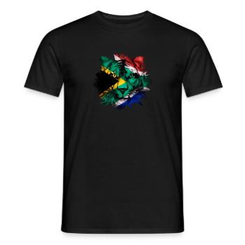 Afrique du Sud - T-shirt homme - noir - Devant - AI Model Male 178 light (178cm)
