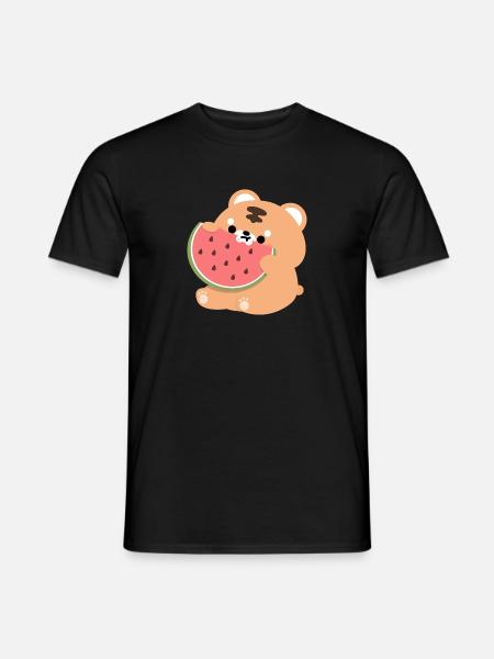 Pastèque tigrée - T-shirt homme - noir
