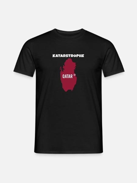 KATARstrophe Katar Qatar Leichtathletik - Männer T-Shirt - Schwarz