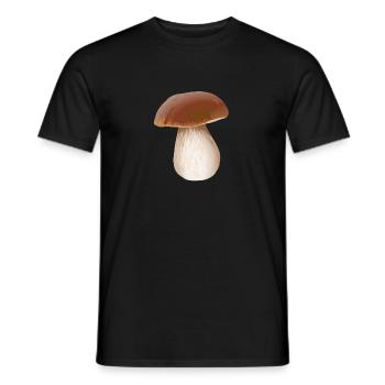 Champignons Porcini cueillette champignon cueilleur de champignons - T-shirt homme - noir - Devant - AI Model Male 178 light (178cm)
