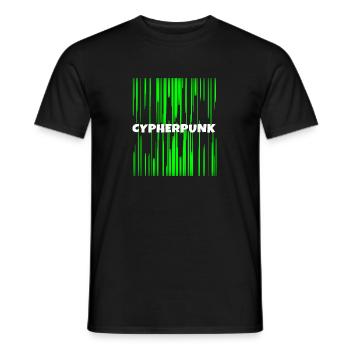 Cypherpunk | Cyber Punk | IT Nerd Geek Programmi - Männer T-Shirt - Schwarz - Vorne - AI Model Male 178 light (178cm)