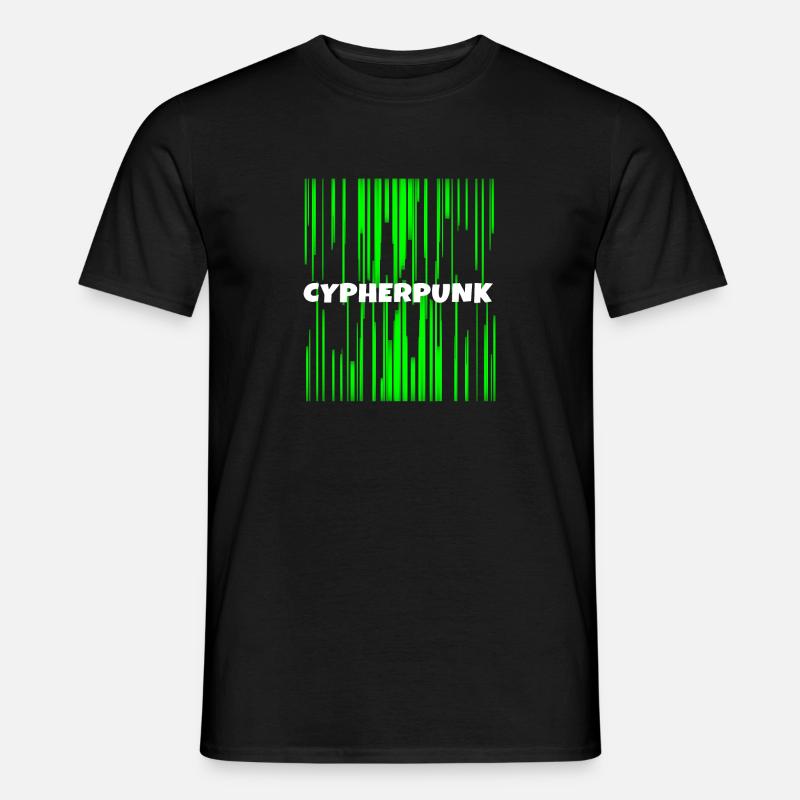 Cypherpunk | Cyber punk | IT Nerd Geek Program - Men’s T-shirt - black