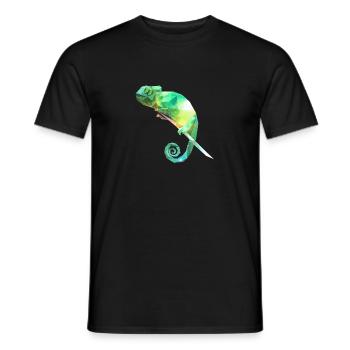 chameleon - Men's T-Shirt - black - Front - AI Model Male 178 light (178cm)