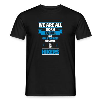 Nur die besten werden Wanderer - Männer T-Shirt - Schwarz - Vorne - AI Model Male 178 light (178cm)