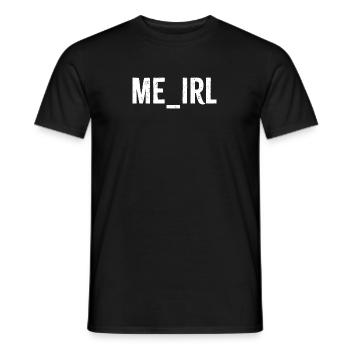 ME_IRL Me in real - Men's T-Shirt - black - Front - AI Model Male 178 light (178cm)