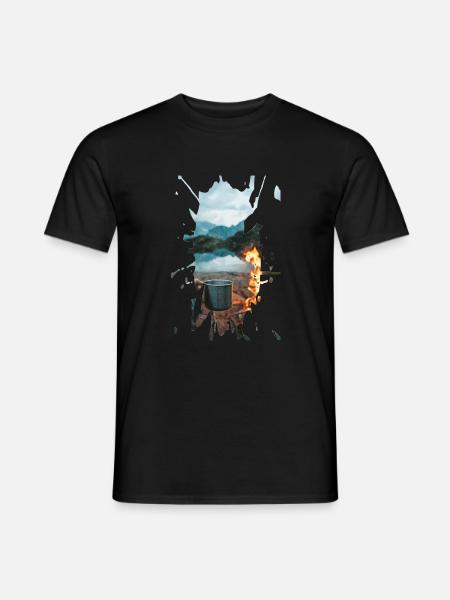 Camping - Men's T-Shirt - black