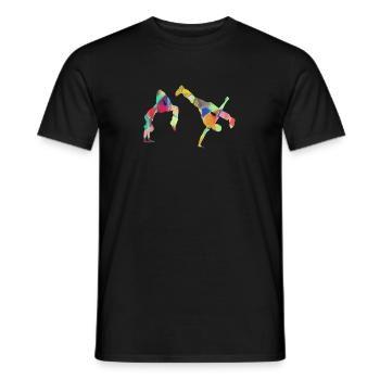 Dancing, Dancer, Breakdance, Gymnastics - Men's T-Shirt - black - Front - AI Model Male 178 light (178cm)