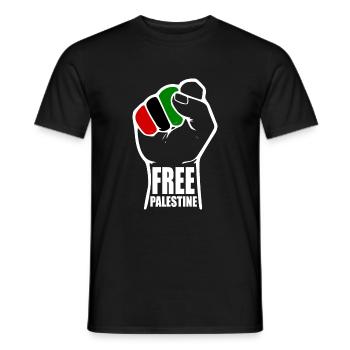Free palestine - Männer T-Shirt - Schwarz - Vorne - AI Model Male 178 light (178cm)