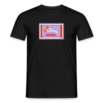 Allumettes - T-shirt homme - noir - Devant - AI Model Male 178 light (178cm)