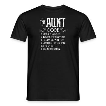The Aunt Code - tante - T-shirt homme - noir - Devant - AI Model Male 178 light (178cm)