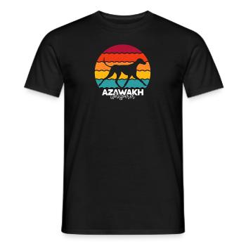 Azawakh - Men's T-Shirt - black - Front - AI Model Male 178 light (178cm)