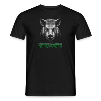 Boar - Wild boar - Hunting - Hunting - Men's T-Shirt - black - Front - AI Model Male 178 light (178cm)