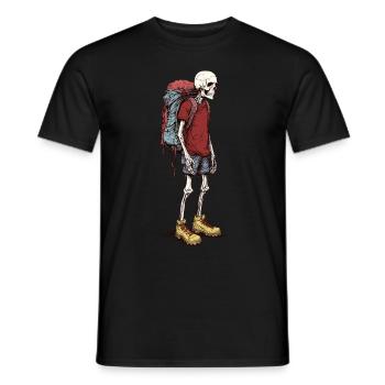 Hiking till death colored - Männer T-Shirt - Schwarz - Vorne - AI Model Male 178 light (178cm)