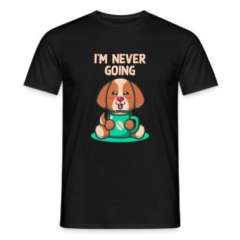 Ich werde nie introvertiert schüchterne Person uns - Männer T-Shirt - Schwarz - Vorne - AI Model Male 178 light (178cm)