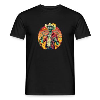 Le dernier zombi - T-shirt homme - noir - Devant - AI Model Male 178 light (178cm)