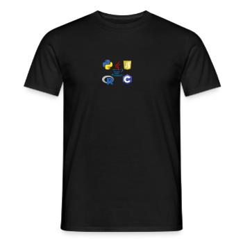 Programming - Men's T-Shirt - black - Front - AI Model Male 178 light (178cm)