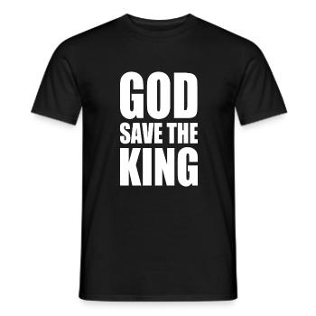 god save the king - T-shirt homme - noir - Devant - AI Model Male 178 light (178cm)