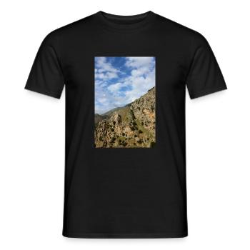 Montagnes de montagne Paysage de montagne Poster - T-shirt homme - noir - Devant - AI Model Male 178 light (178cm)