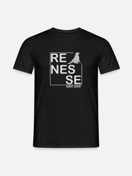 Renesse aan zee seal - Men's T-Shirt - black