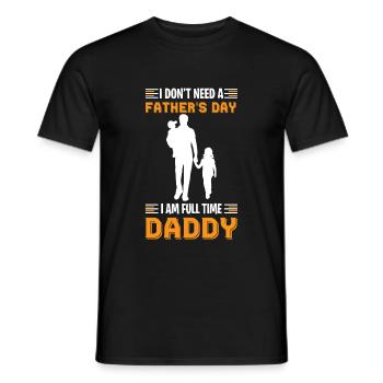 Cadeau de fête des pères pour papa pour la fête des hommes - T-shirt homme - noir - Devant - AI Model Male 178 light (178cm)