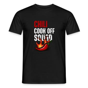 Chili Cook Off Squad Koch BBQ Griller Hot Sauce - Men's T-Shirt - black - Front - AI Model Male 178 light (178cm)