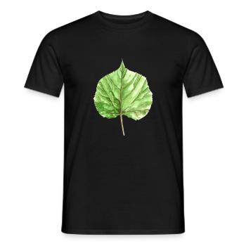 Lindenblatt - Men's T-Shirt - black - Front - AI Model Male 178 light (178cm)
