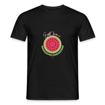 Watermelon Maternity Wear - Pregnancy - Men's T-Shirt - black - Front - AI Model Male 178 light (178cm)