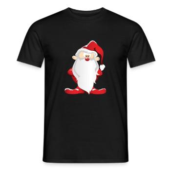 Santa Claus - Men's T-Shirt - black - Front - AI Model Male 178 light (178cm)