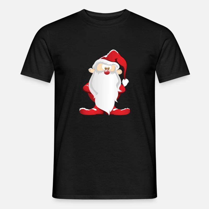 Weihnachtsmann - Männer T-Shirt - Schwarz