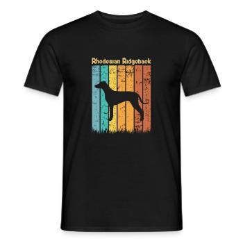 Rhodesian ridgeback - Men's T-Shirt - black - Front - AI Model Male 178 light (178cm)