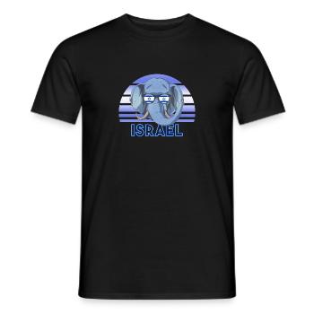 Israel - Men's T-Shirt - black - Front - AI Model Male 178 light (178cm)