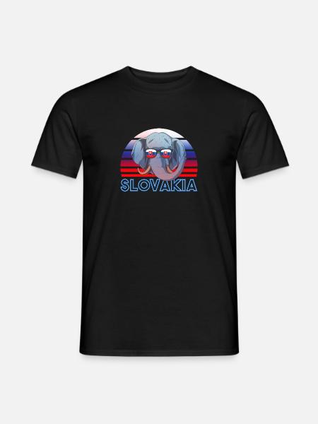 Slovakia - Men's T-Shirt - black